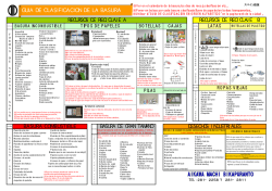 GUIA DE CLASIFICACION DE LA BASURA