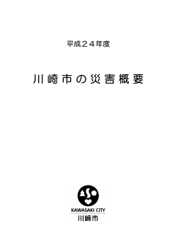 平成24年度 川崎市の災害概要(PDF形式, 971.91KB)