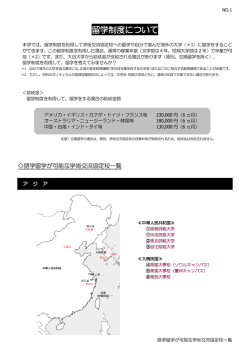 語学留学が可能な学術交流協定校一覧 - 大谷大学
