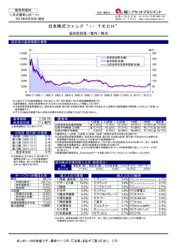 日本株式ファンド i−TECH - 岡三アセットマネジメント