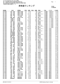 資格級ランキング