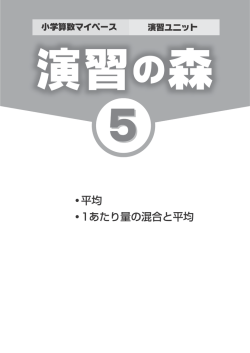 平均 1あたり量の混合と平均