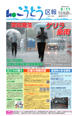 日ごろの備え 正確な情報収集 豪雨時の安全確保 - 江東区