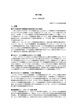 南ア月報 （2013年5月） 1．内政