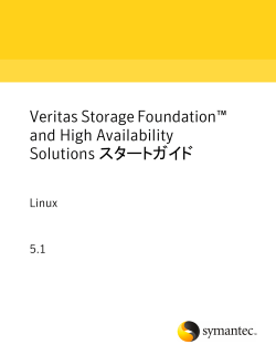 Veritas Storage Foundation™ and High  - Symantec.cloud