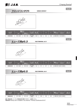 ウエッジコンタクト WEDGE CONTACT ヒューズ用φ6.5 FUSE