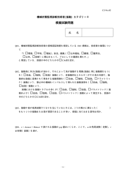 模擬試験問題用紙