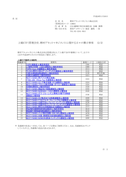 SPAN パラメーターの取扱い - 日本証券クリアリング機構