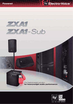 ZXA1-Subカタログ - EVI Audio
