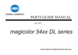 magicolor 5430 DL magicolor 54xx DL series