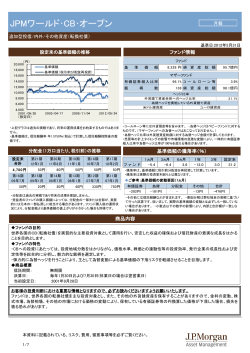 JPMワールド・CB・オープン - フィデリティ証券