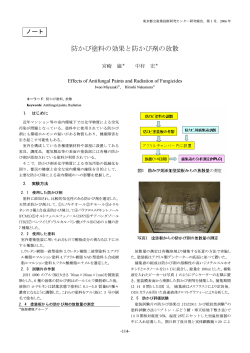防かび塗料の効果と防かび剤の放散 - 東京都立産業技術研究センター