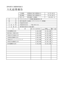00 入札執行伺・入札結果・進行次第・受付名簿.xlsx - 羽咋郡市広域圏