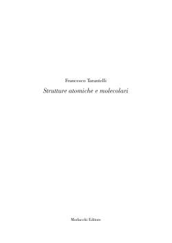 Strutture atomiche e molecolari - Morlacchi Editore
