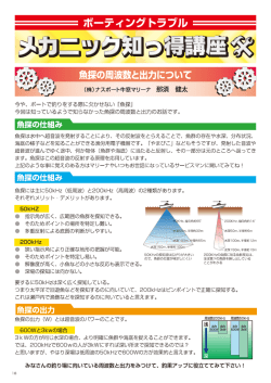 ボーティング トラブル
