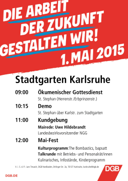1. Mai in Karlsruhe