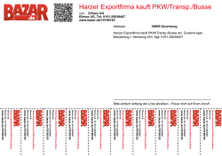 Harzer Exportfirma kauft PKW/Transp./Busse