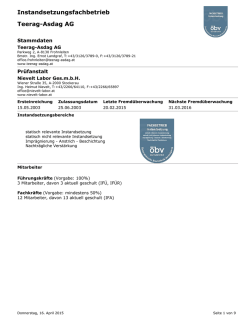 Instandsetzungsfachbetrieb Teerag