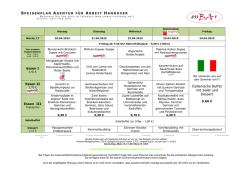 Italienische Buffet mit Salat und Dessert - hanse