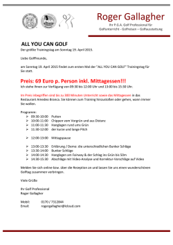 - Roger Gallagher PGA Golf Professional