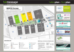 Hallenplan der Medtec 2015