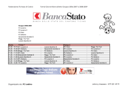 Organizzato da: FC Lodrino Johnny Mazzaro