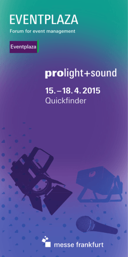 EVENTPLAZA - Prolight + Sound 2015