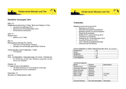 jahresbericht blatt 2 2014 - F&ouml;rderverein Mensch und Tier