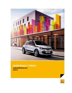 neuer renault twingo zubehörpreisliste - Renault