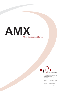 Alarm Management Server (AMX Alarmserver)
