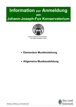 Information zur Anmeldung - Verwaltung