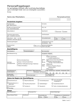 Personalfragebogen für Aushilfen als PDF, elektronisch ausfüllbar