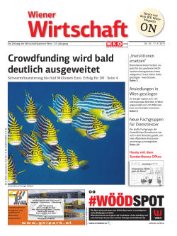 #WÖÖDSPOT - Wiener Wirtschaft
