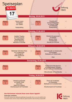 Speiseplan
