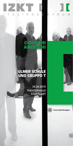 GIOVANNI ANCESCHI - Universität Stuttgart