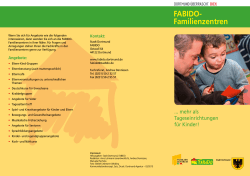 FABIDO-Familienzentren - Flyer