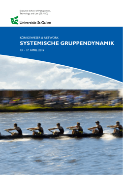 Flyer Systemische Gruppendynamik 2014