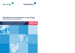 Betriebsverfassungsrecht – NORDMETALL