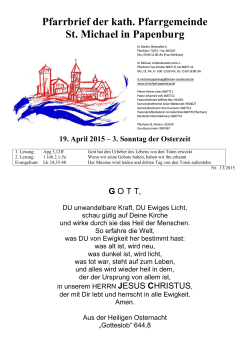 Nr. 13 - 19.04.2015 - St. Michael Papenburg: Startseite