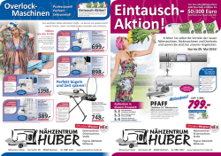 Gro&szlig;e Eintausch-Aktion - nur bis 09. Mai 2015