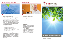 BIOPTRON®-Lichttherapie