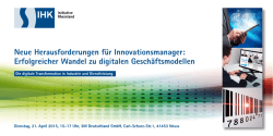 Digitaler Wandel - IHK-Initiative Rheinland