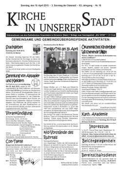 Aktuelles Mitteilungsblatt zum Download