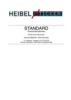 STANDARD - Börsenbrief Heibel