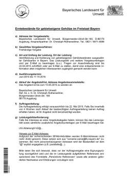 Identifizierung und Kartierung von gebietseigenen
