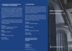 DRB-Seminarprogramm - Deutscher Richterbund