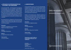 DRB-Seminarprogramm - Deutscher Richterbund