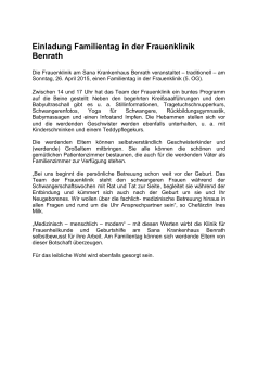 Information - Sana Krankenhaus Benrath