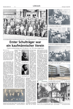 Heute vor 125 Jahren startete der Schulbetrieb am FLB