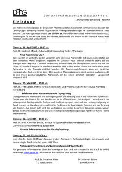DPhG-Vortr&auml;ge - Christian-Albrechts